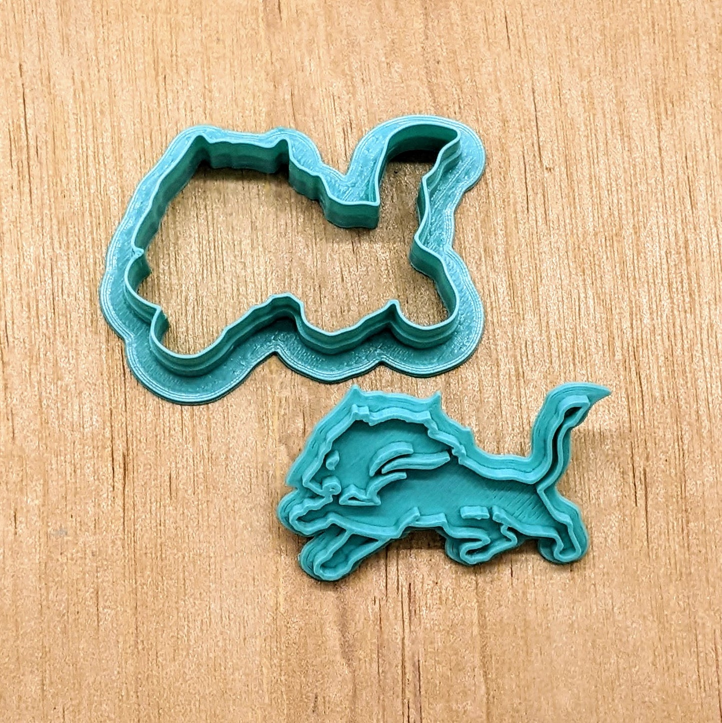 Detroit Lion Cookie Cutter & Stamp Set