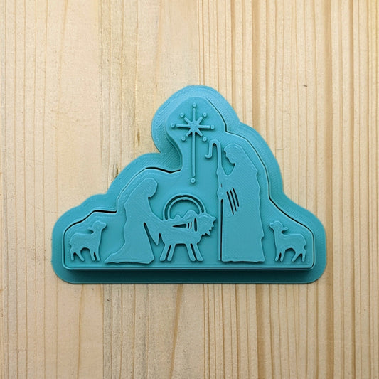 Nativity Scene Cookie Cutter & Stamp
