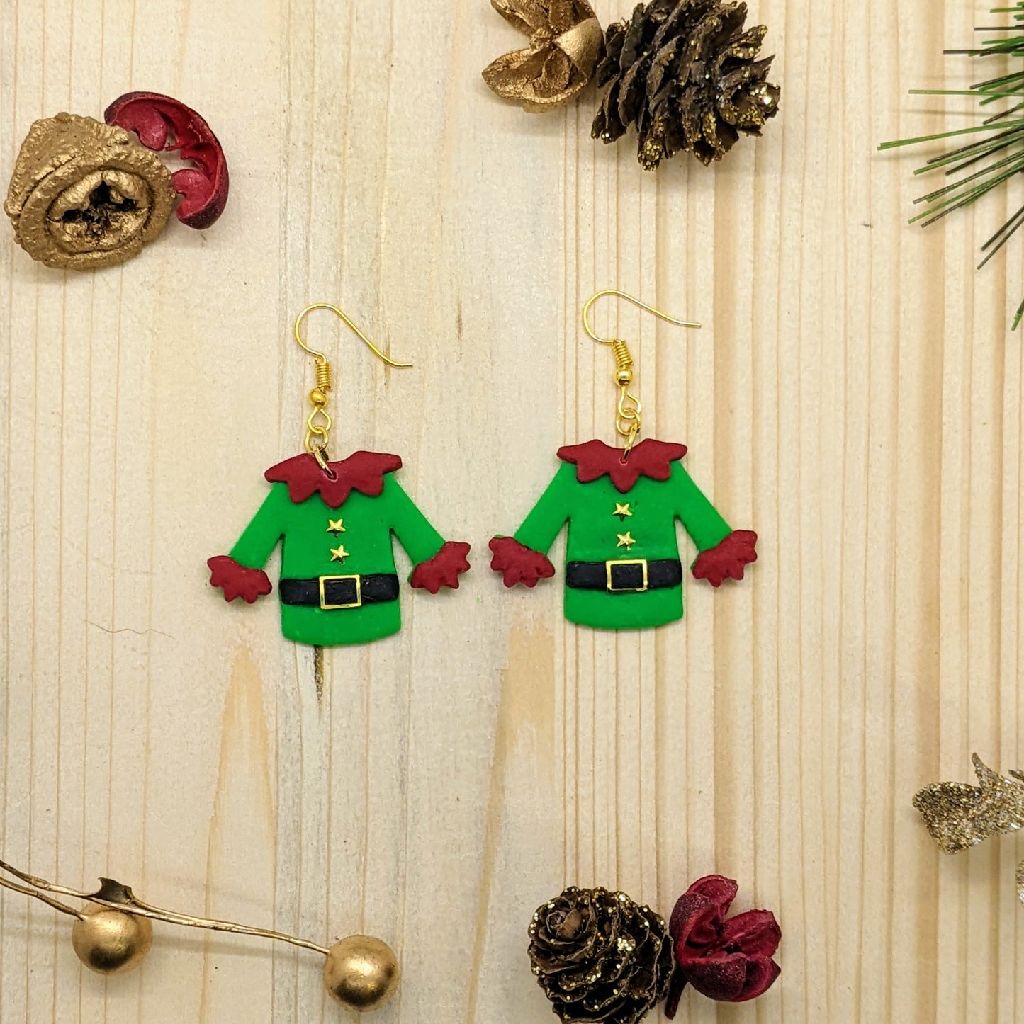 4 Piece Elf Jacket Cookie Cutter Set: Ideal for Cookies, Ceramics, Pottery, Polymer Clay, and Fondant