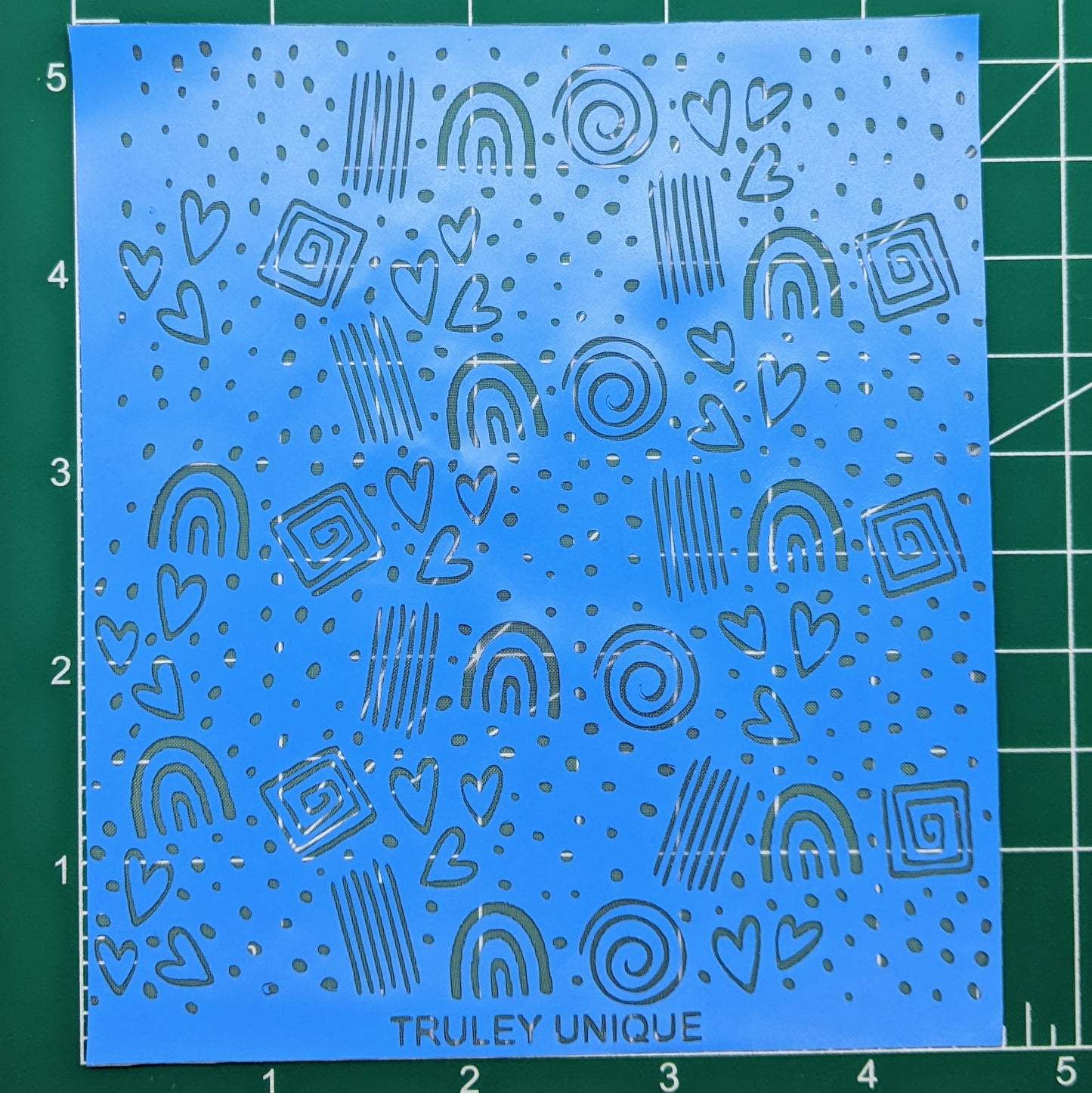 Boho Organic Shapes Pattern Silk Screen Stencil