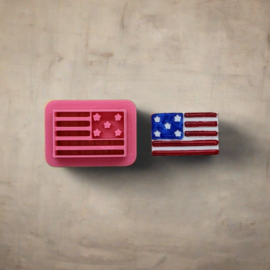 American Flag Cookie Cutter for Cookies, Ceramics, Pottery, Polymer Clay, Fondant - Multi-Medium Craft & Baking Tool