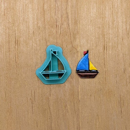 Sailboat Cookie Cutter: for Cookies, Ceramics, Pottery, Polymer Clay, Fondant - Multi-Medium Craft & Baking Tool