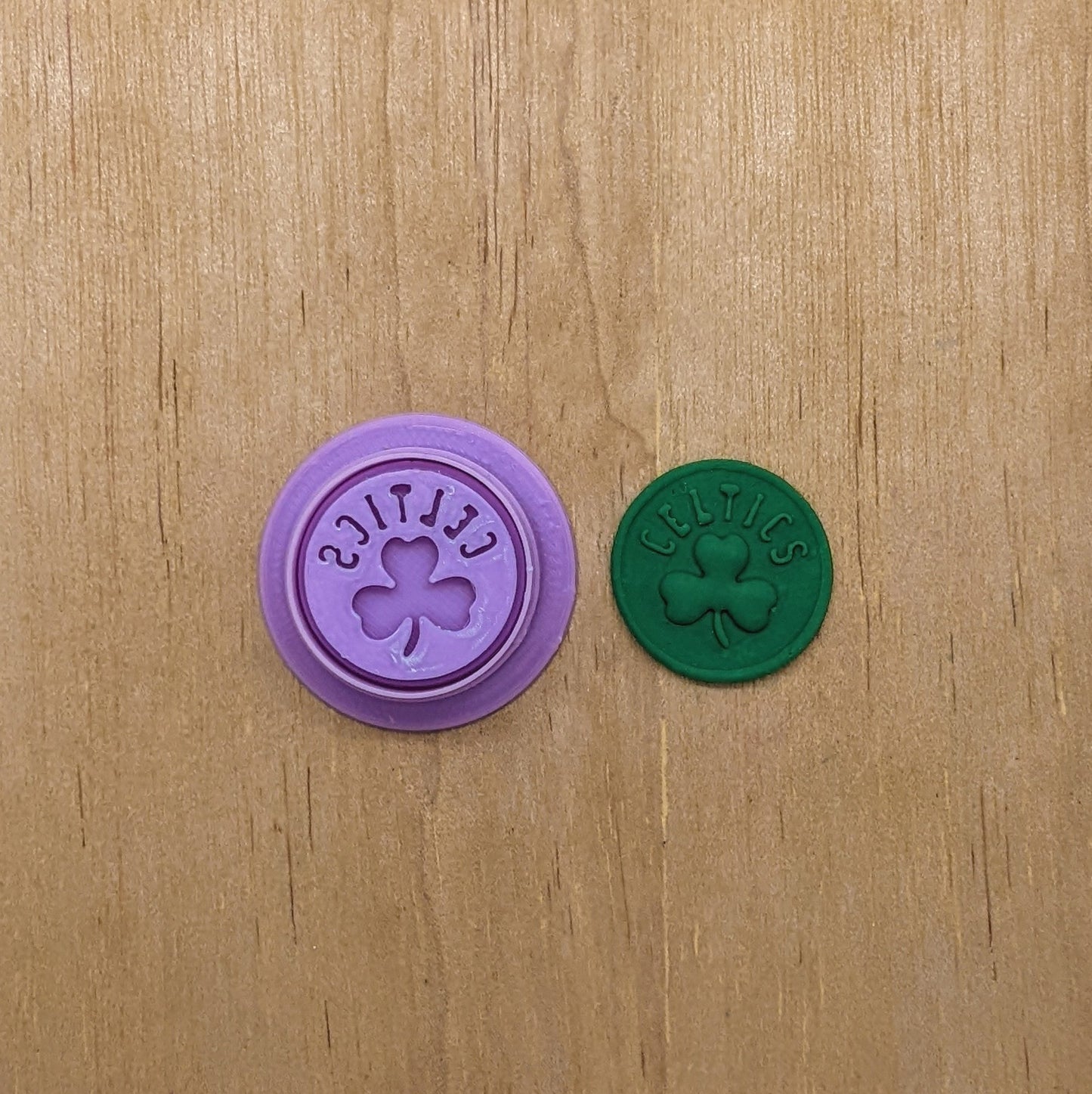 Boston Celtics Cookie Cutter and Stamp Set: Ideal for Cookies, Ceramics, Pottery, Fondant & More