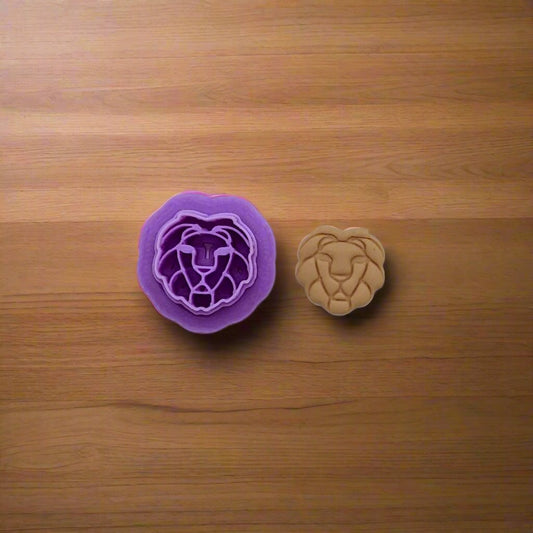 Lion Head Cookie Cutter: Versatile Tool for Cookies, Ceramics, Pottery, Fondant, and More