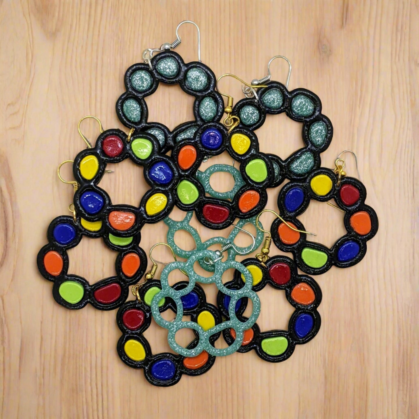 Organic Circles Hoop, 2 Piece Cutter Set for Cookies, Ceramics, Pottery, Polymer Clay, Fondant - Multi-Medium Craft & Baking Tool