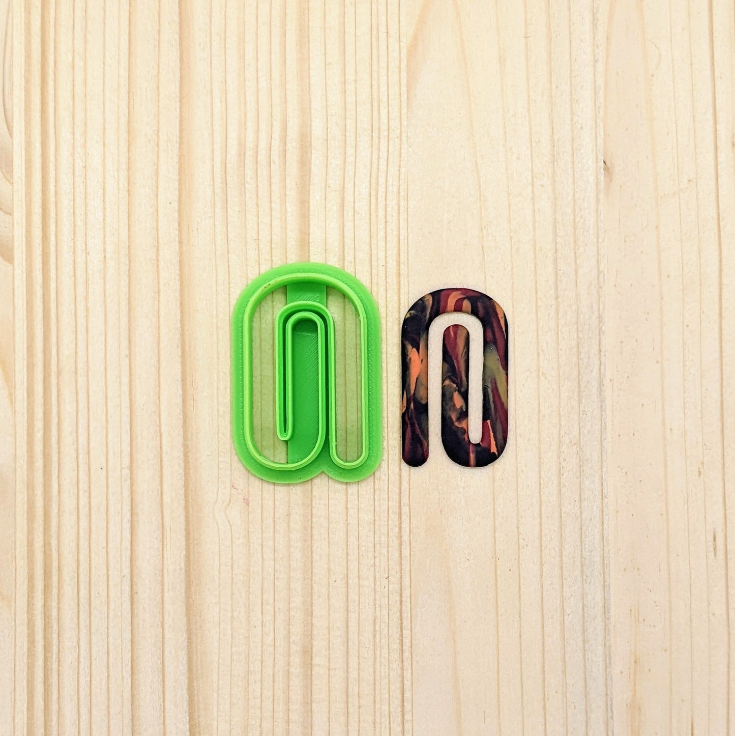 Paperclip Cookie Cutter: Ideal for Cookies, Ceramics, Pottery, Polymer Clay, & Fondant