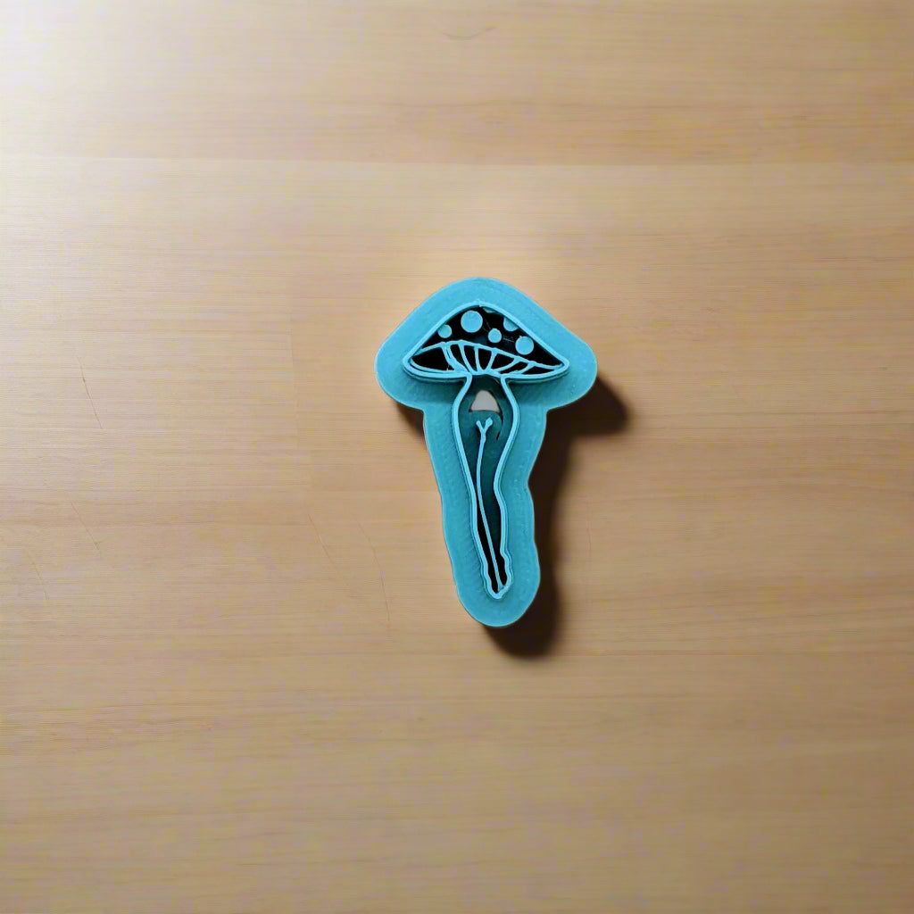 Mushroom Sexy Lady Legs Cookie Cutter for Cookies, Clay, Fondant, Ceramics and other Mediums