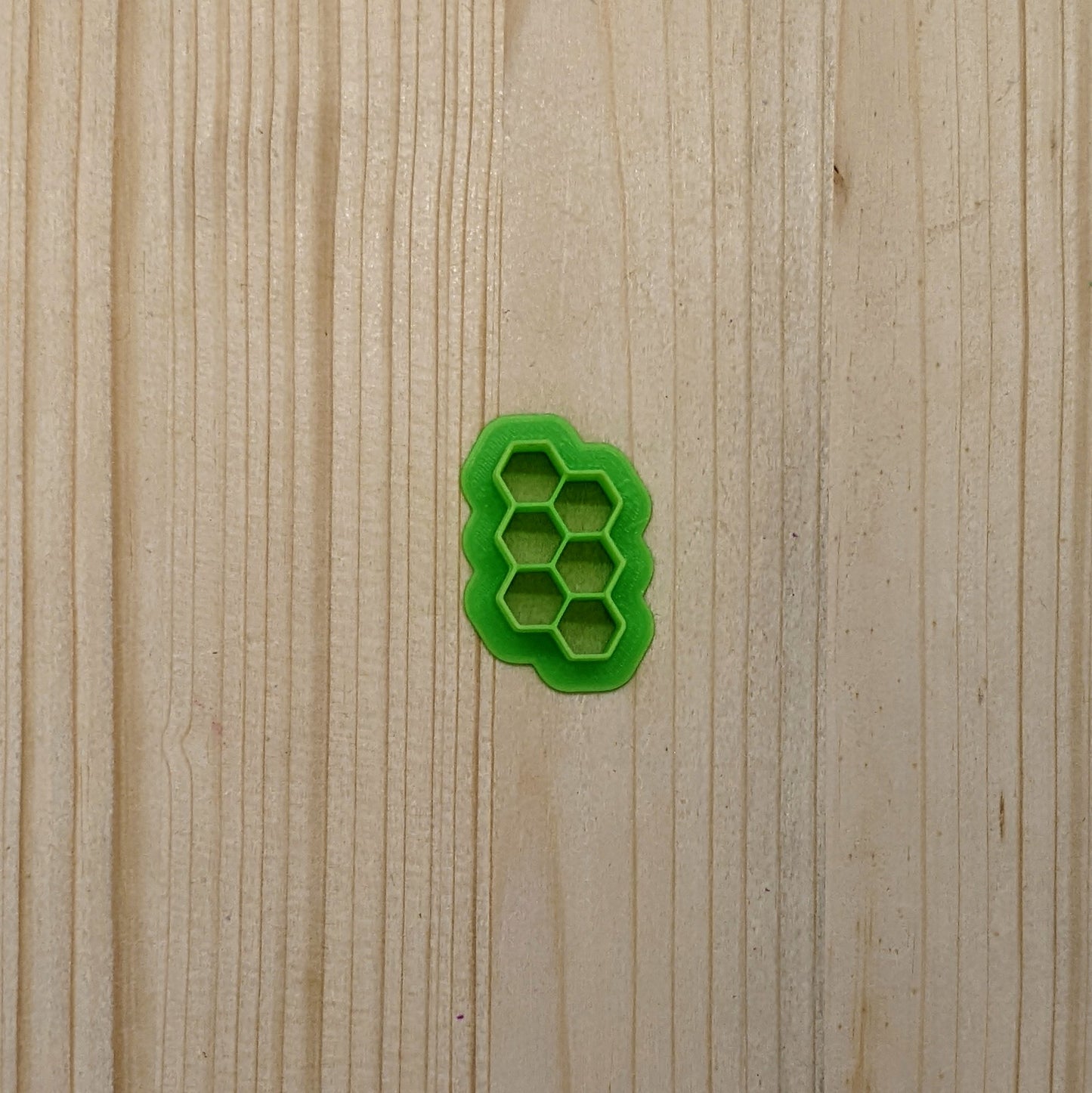 Honey Comb Style C Cookie Cutter for Cookies, Ceramics, Pottery, Polymer Clay, Fondant - Multi-Medium Craft & Baking Tool