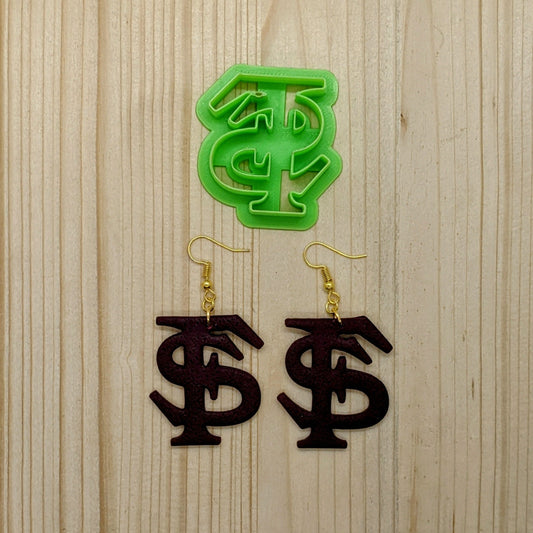 Florida State University FS Logo Cookie Cutter Idea for Fondant, Polymer Clay, Ceramics & More