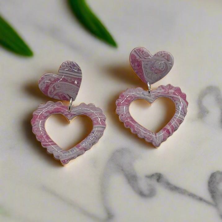 Scalloped Heart Hoop Cookie Cutter: Ideal for Cookies, Ceramics, Pottery, Polymer Clay, and Fondant