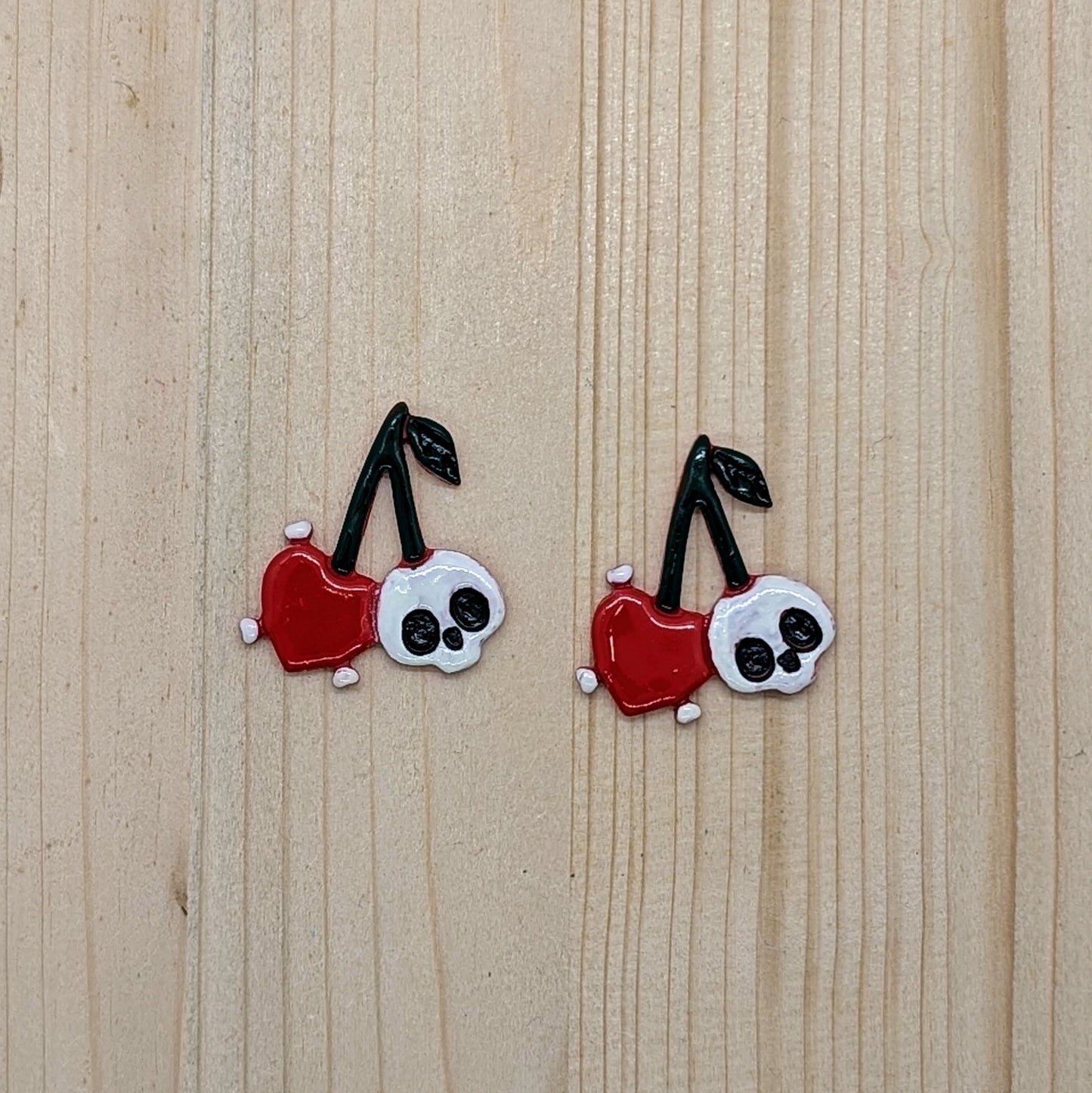 Cherry Skull Heart and Bones Cookie Cutter for Cookies, Ceramics, Pottery, Polymer Clay, Fondant & More