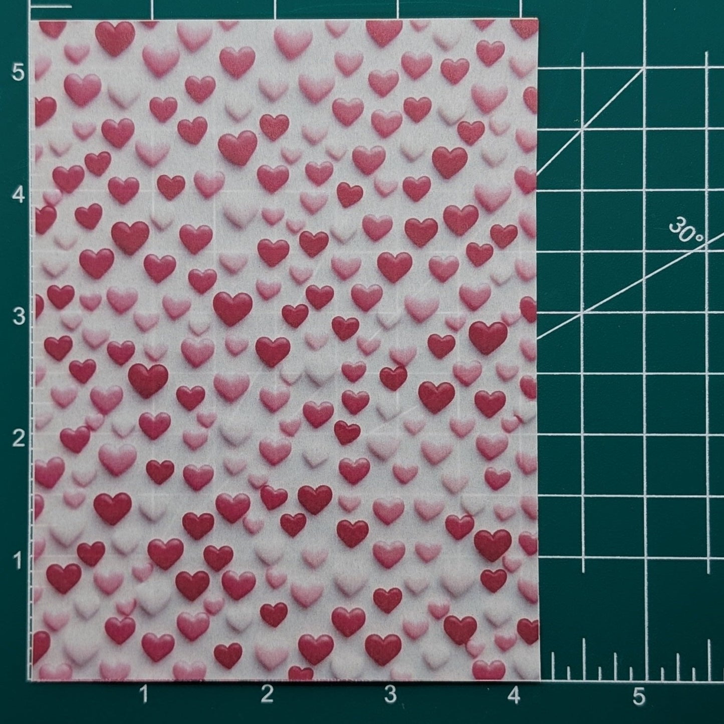 Hearts Aflutter Water-Soluble Transfer Sheet