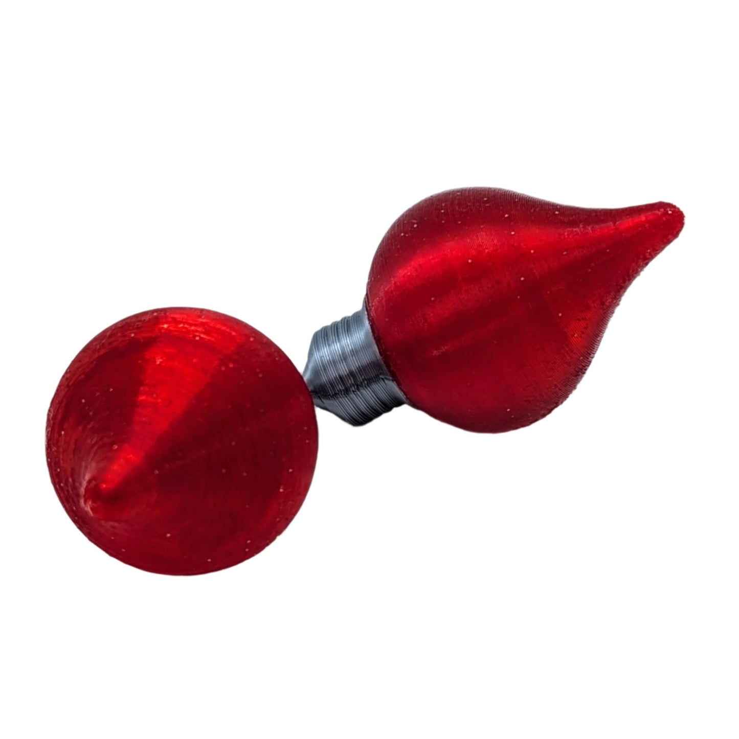 Festive 3D Printed Christmas Bulb Earrings - Unique Holiday Jewelry