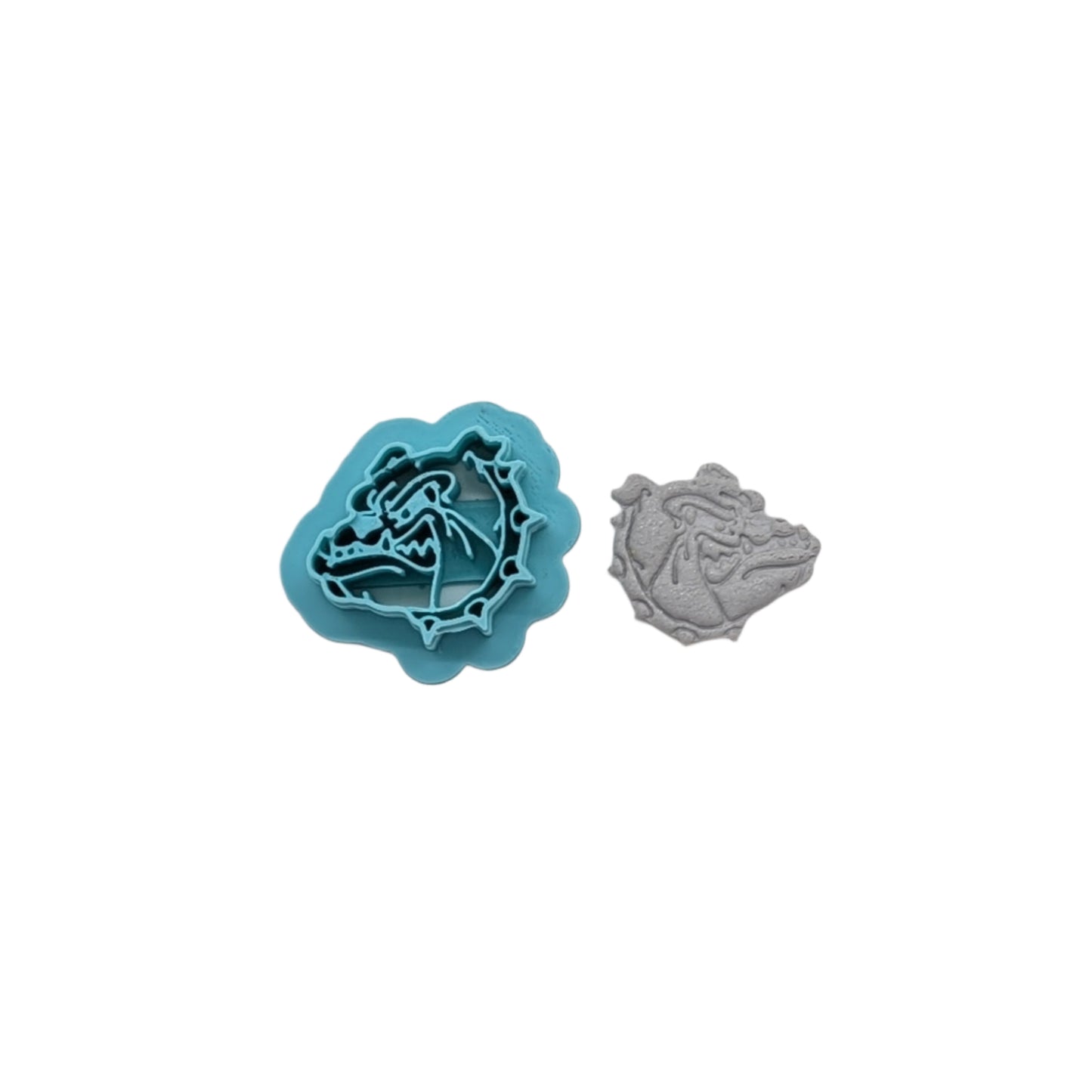 Bulldog Head Logo Cookie Cutter: Ideal for Cookies, Ceramics, Pottery, Polymer Clay, Fondant - Multi-Medium Craft & Baking Tool