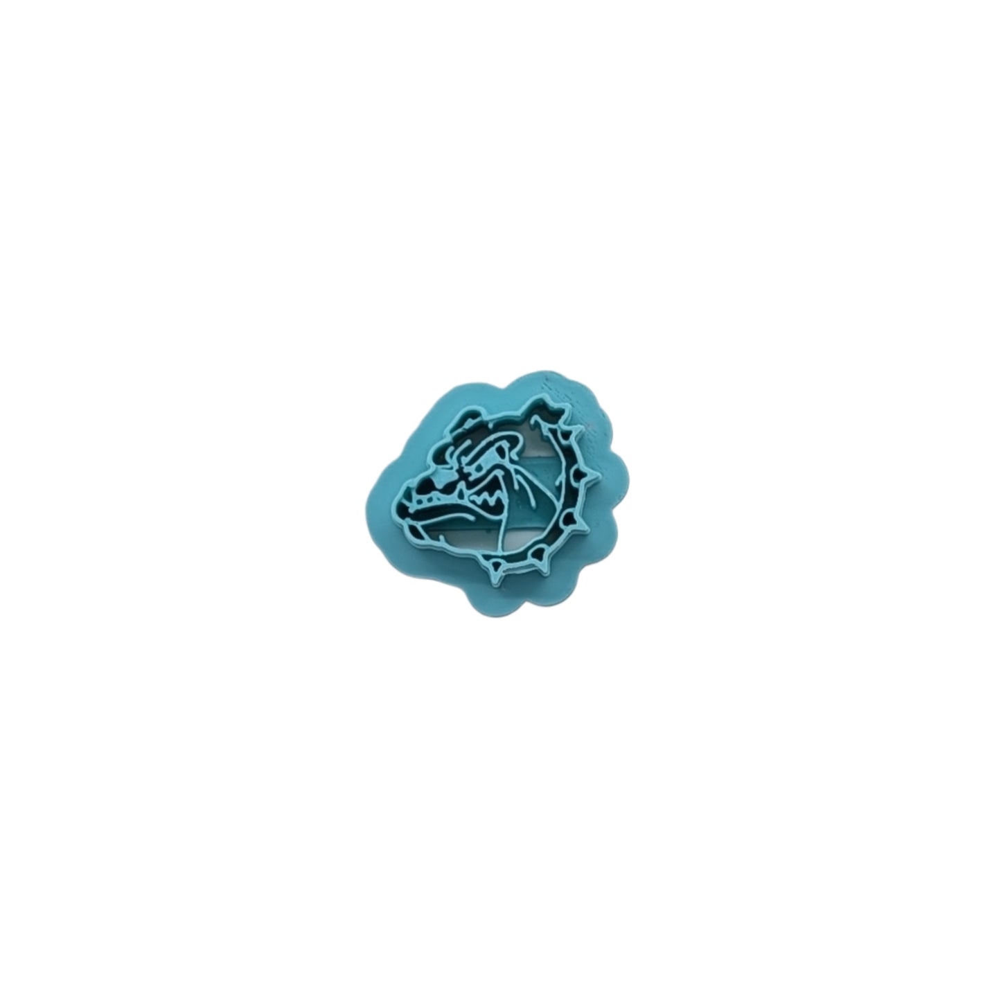 Bulldog Head Logo Cookie Cutter: Ideal for Cookies, Ceramics, Pottery, Polymer Clay, Fondant - Multi-Medium Craft & Baking Tool