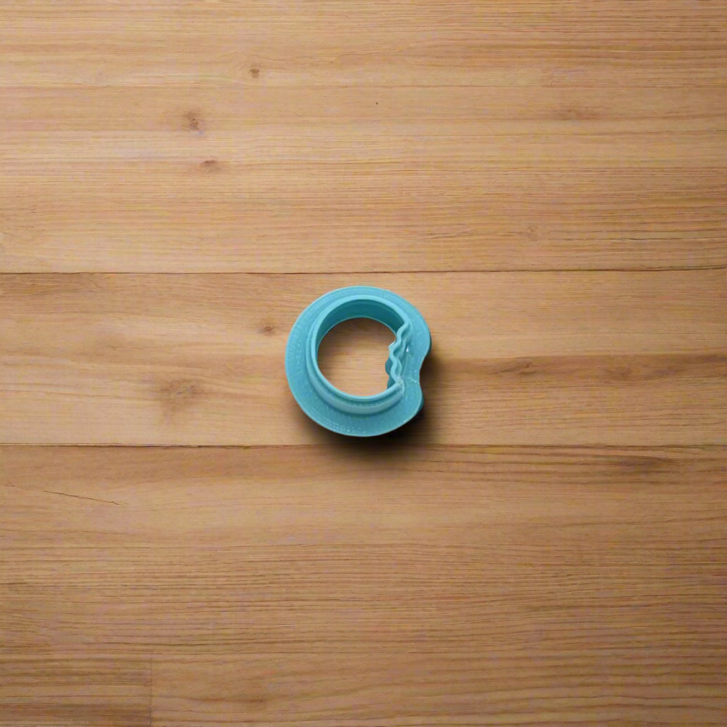 Bitten Cookie Outline Cookie Cutter: Ideal for Cookies, Ceramics, Pottery, Polymer Clay, and Fondant