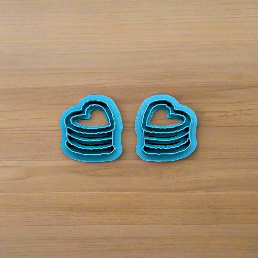 Heart Shaped Cake Cookie Cutter: Ideal for Cookies, Ceramics, Pottery, Polymer Clay, and Fondant