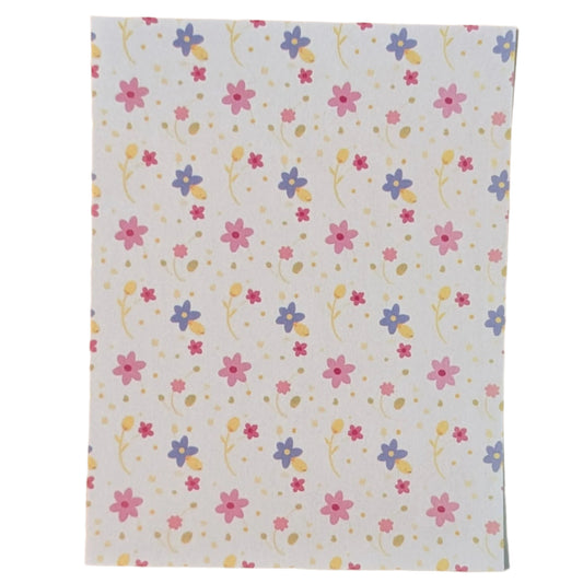 Whimsical Spring Flowers Water-Soluble Transfer
