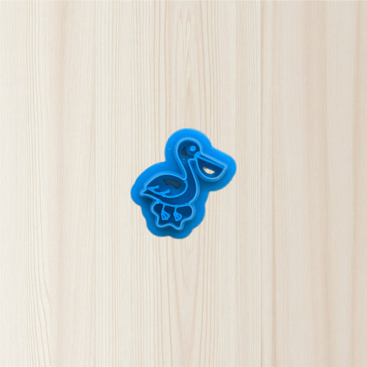 Pelican in a Puddle Cookie Cutter: Ideal for Cookies, Ceramics, Pottery, Polymer Clay, and Fondant