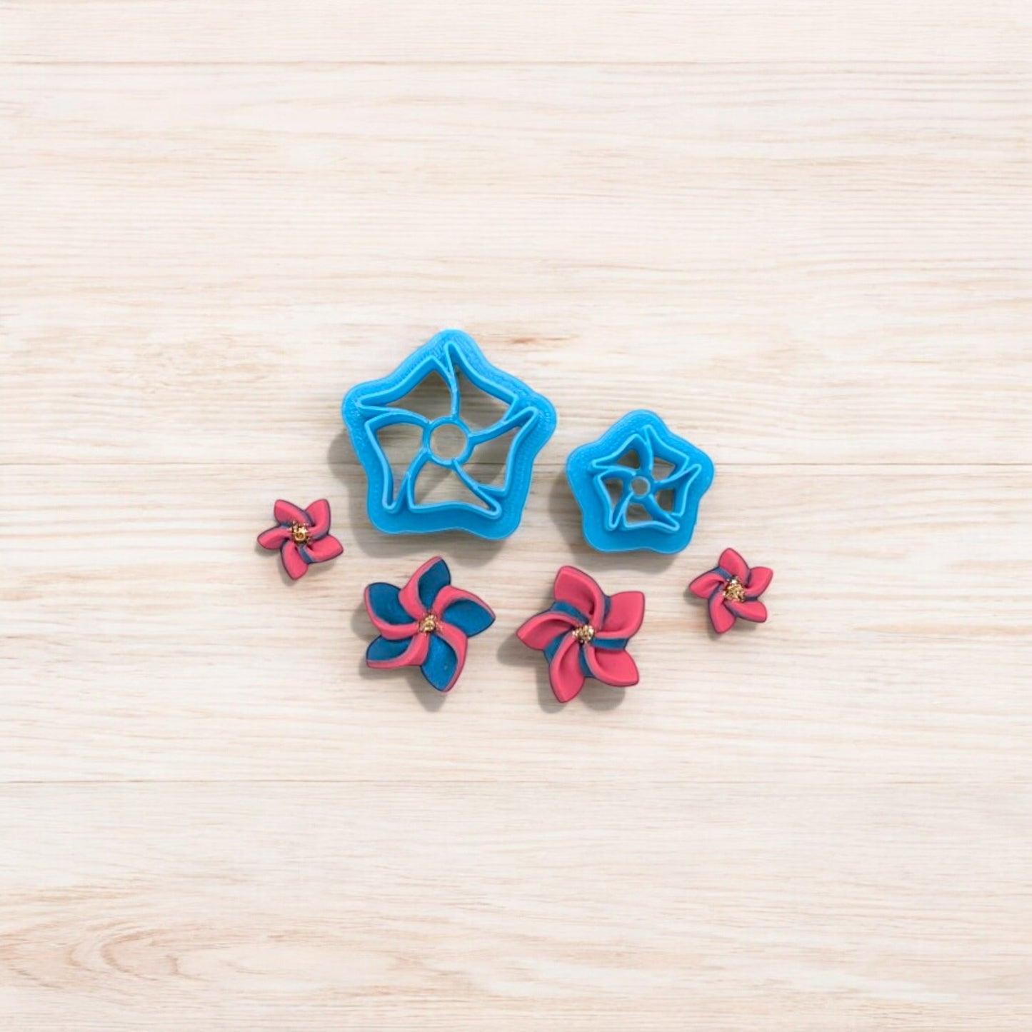 5 Blade Pinwheel Cutter for Cookies, Ceramics, Pottery, Polymer Clay, Fondant - Multi-Medium Craft & Baking Tool