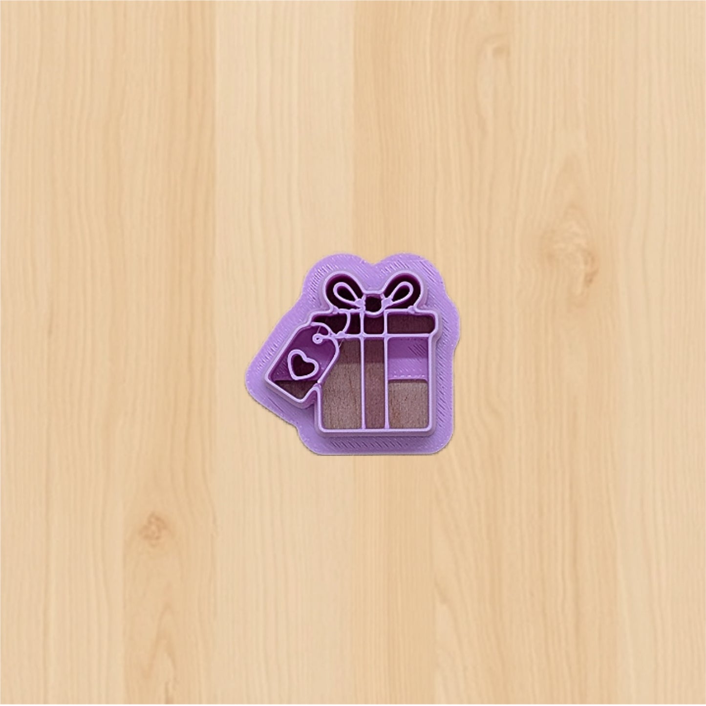 Price of Love Gift Box with Bow & Tag Cookie Cutter: Ideal for Cookies, Ceramics, Pottery, Polymer Clay, and Fondant
