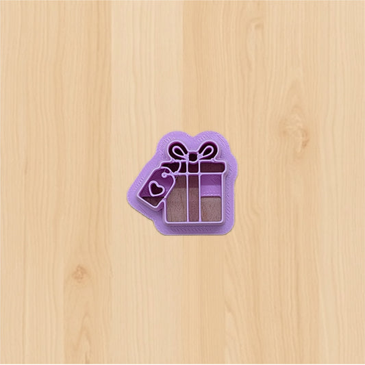 Price of Love Gift Box with Bow & Tag Cookie Cutter: Ideal for Cookies, Ceramics, Pottery, Polymer Clay, and Fondant