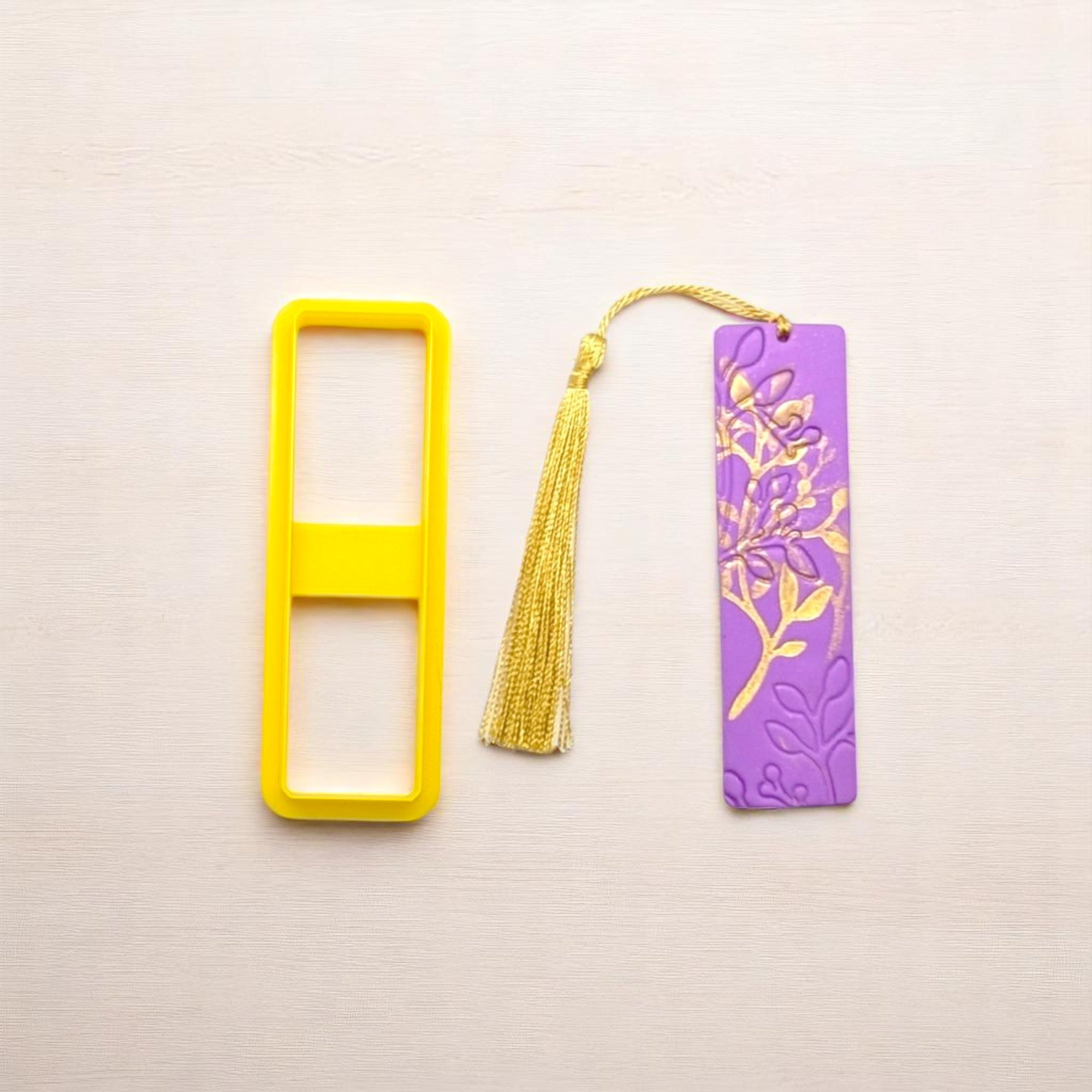 Rounded Edge Rectangle Shape Bookmark Cutter - Perfect for Polymer Cla ...