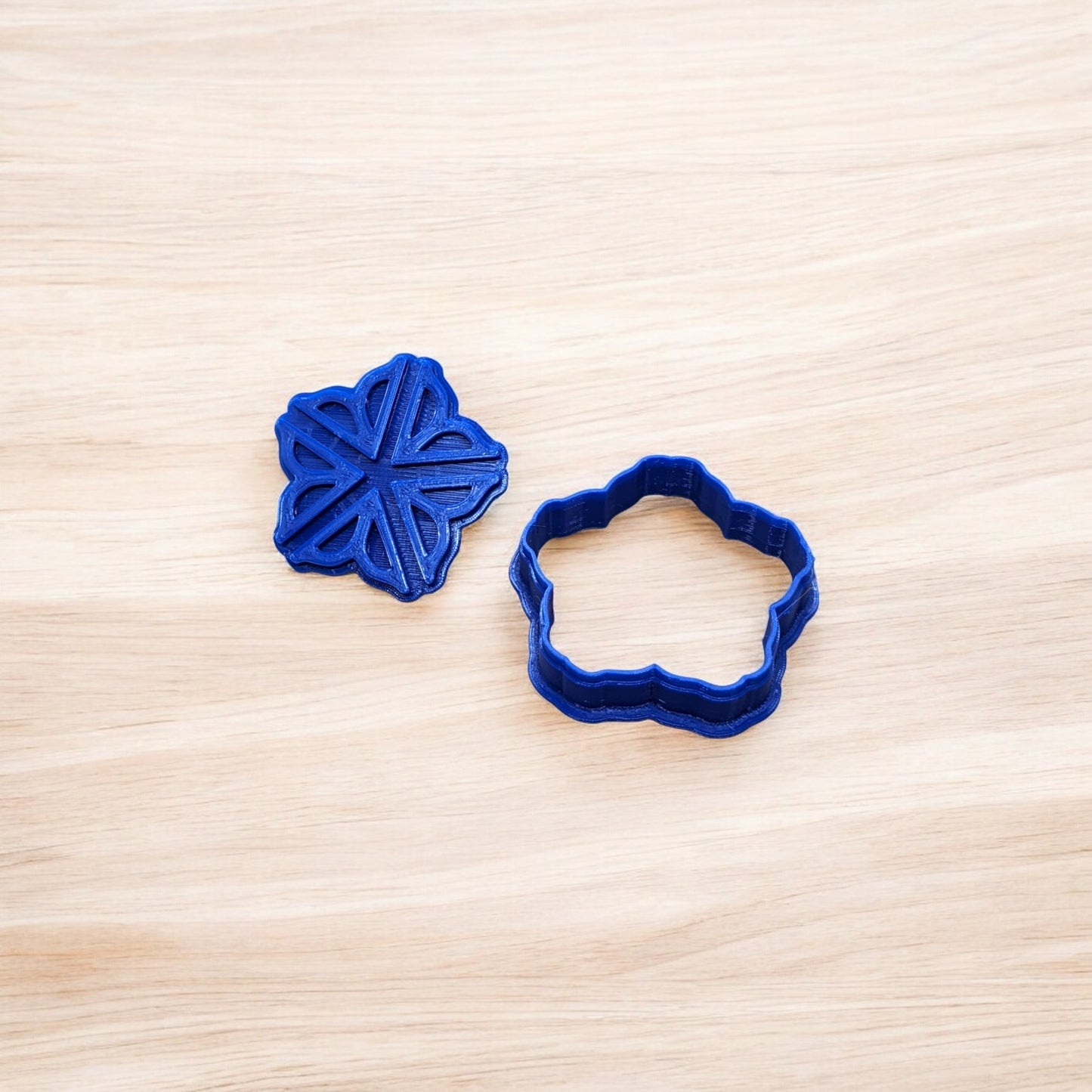 Rochester Flower Cookie Cutter & Stamp Set: Ideal for Cookies, Ceramics, Pottery, Polymer Clay, and Fondant