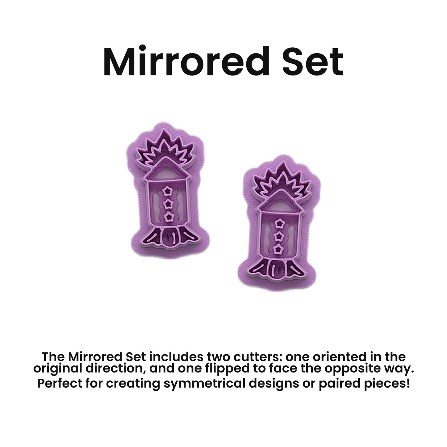 Rocket Flaming Firework Cookie Cutter: Ideal for Cookies, Ceramics, Pottery, Polymer Clay, and Fondant