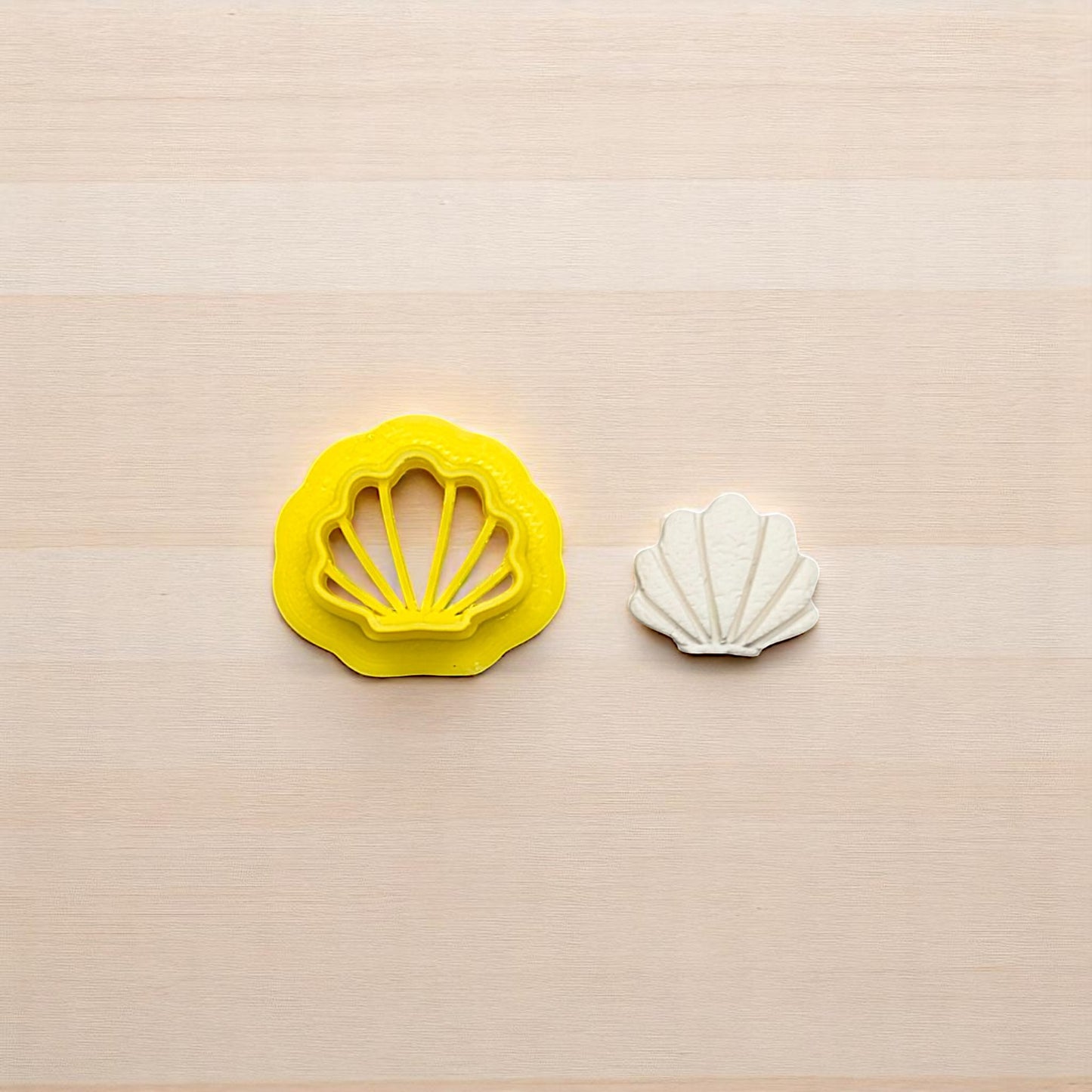 Simple Seashell Cookie Cutter for Cookies, Ceramics, Pottery, Polymer Clay, Fondant - Multi-Medium Craft & Baking Tool
