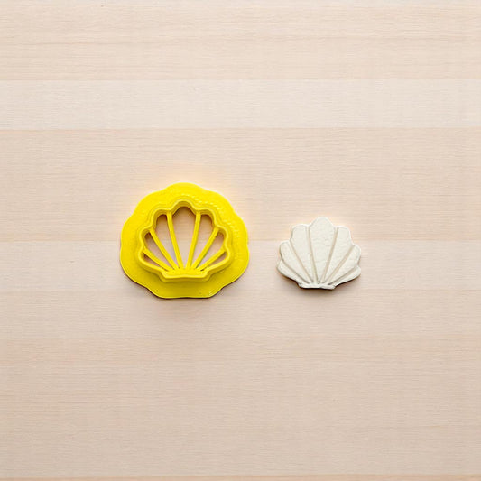 Simple Seashell Cookie Cutter for Cookies, Ceramics, Pottery, Polymer Clay, Fondant - Multi-Medium Craft & Baking Tool