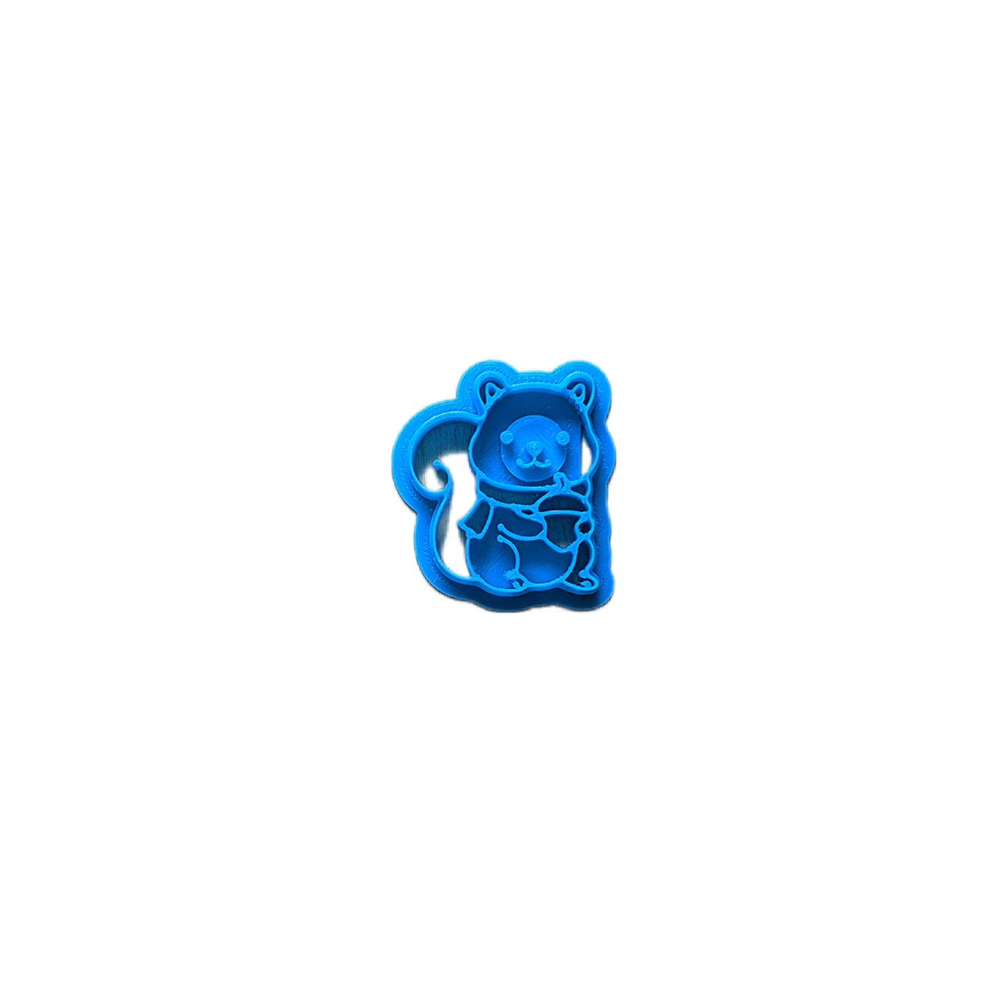 Scarfed Squirrel Cutter Autumn Acorn Buddy Cookie Cutter: Ideal for Cookies, Ceramics, Pottery, Polymer Clay, and Fondant