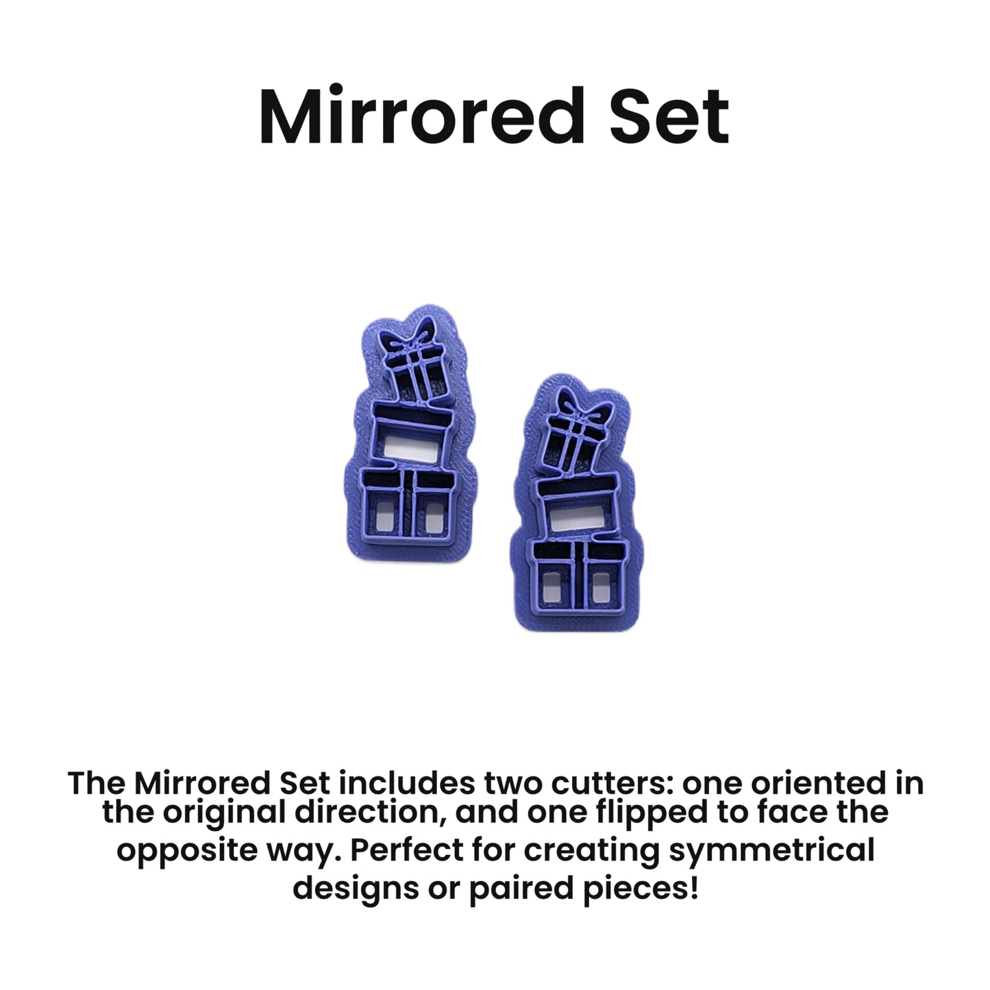 Leaning Stack of Gift Boxes Cookie Cutter: Ideal for Cookies, Ceramics, Pottery, Polymer Clay, and Fondant