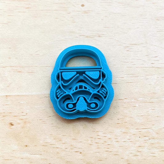 Star Wars Storm Trooper Gas Mask Cookie Cutter: Ideal for Cookies, Ceramics, Pottery, Polymer Clay, and Fondant