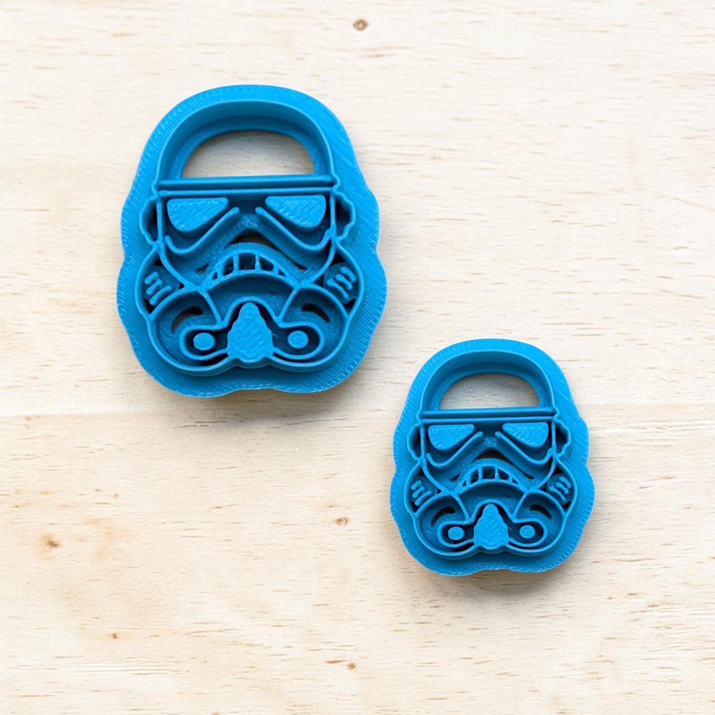 Star Wars Storm Trooper Gas Mask Cookie Cutter: Ideal for Cookies, Ceramics, Pottery, Polymer Clay, and Fondant