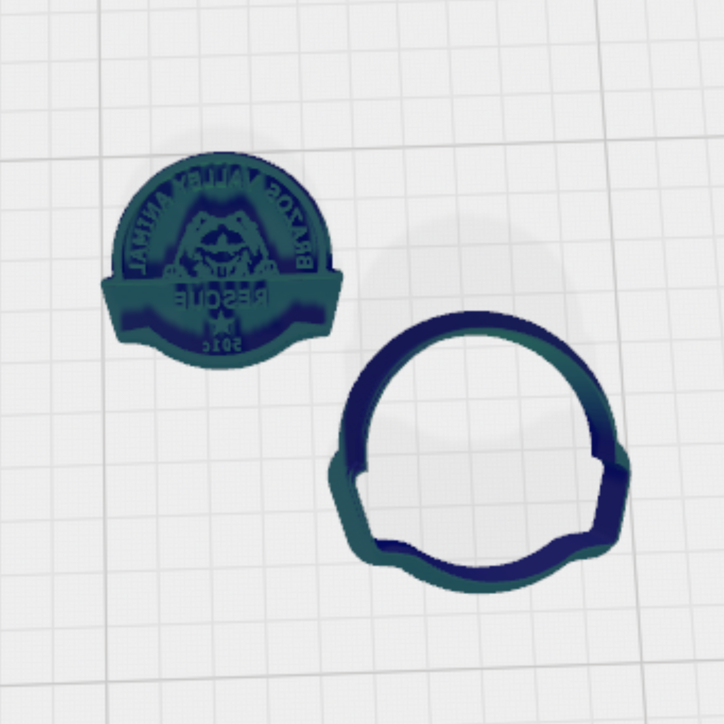 BVA Rescue Cookie Cutter & Stamp Set: Versatile Tool for Cookies, Ceramics, Pottery, Fondant, and More