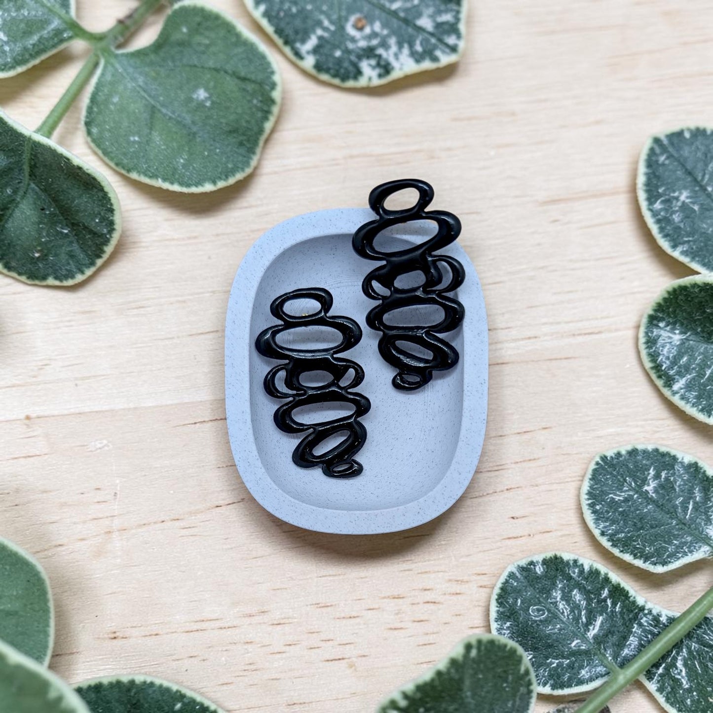 Swanky Stack Boho Clay Cutter | Abstract Organic Earring Mold | Polymer Clay Statement Jewelry Tool