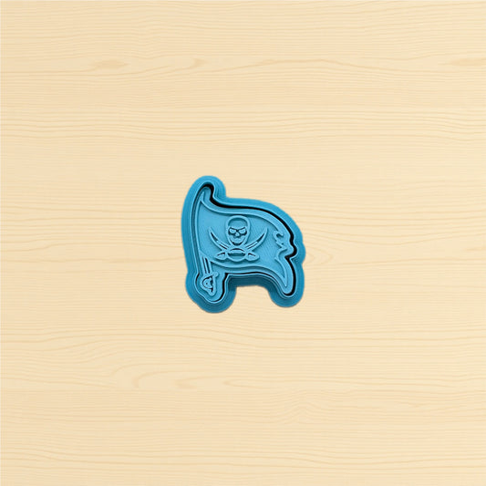 Tampa Bay Buccaneers Cookie Cutter & Stamp Set: Versatile Tool for Cookies, Ceramics, Pottery, Fondant, and More