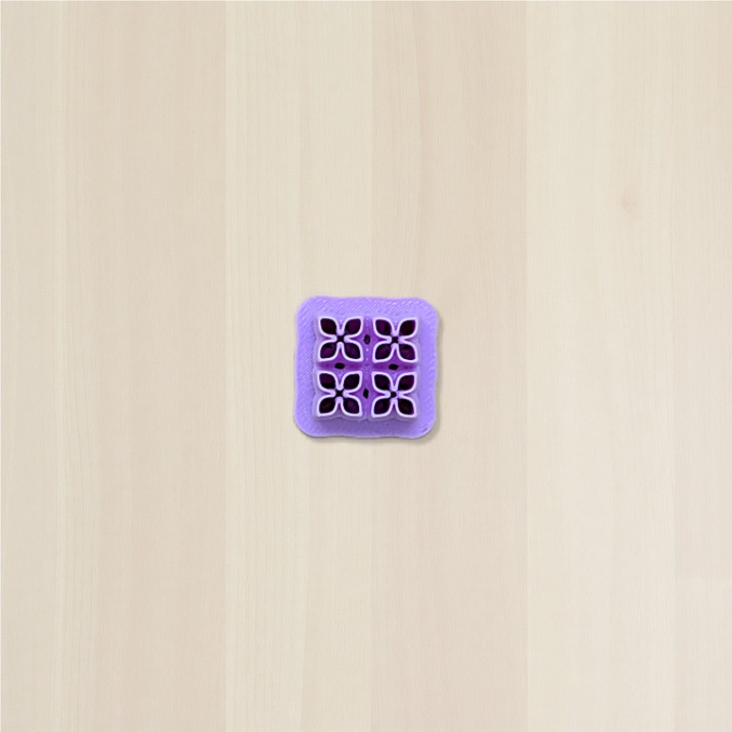 4 Tiny Flowers Multi Cutter (Style F) Micro Flower Clay Cutter for Ceramics, Pottery, Polymer Clay & Fondant