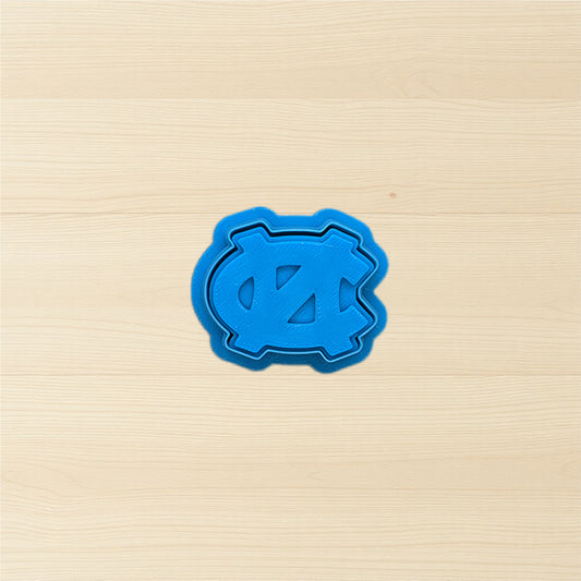 University of North Carolina NC Cookie Cutter & Stamp Set: Ideal for Cookies, Ceramics, Pottery, Polymer Clay, and Fondant