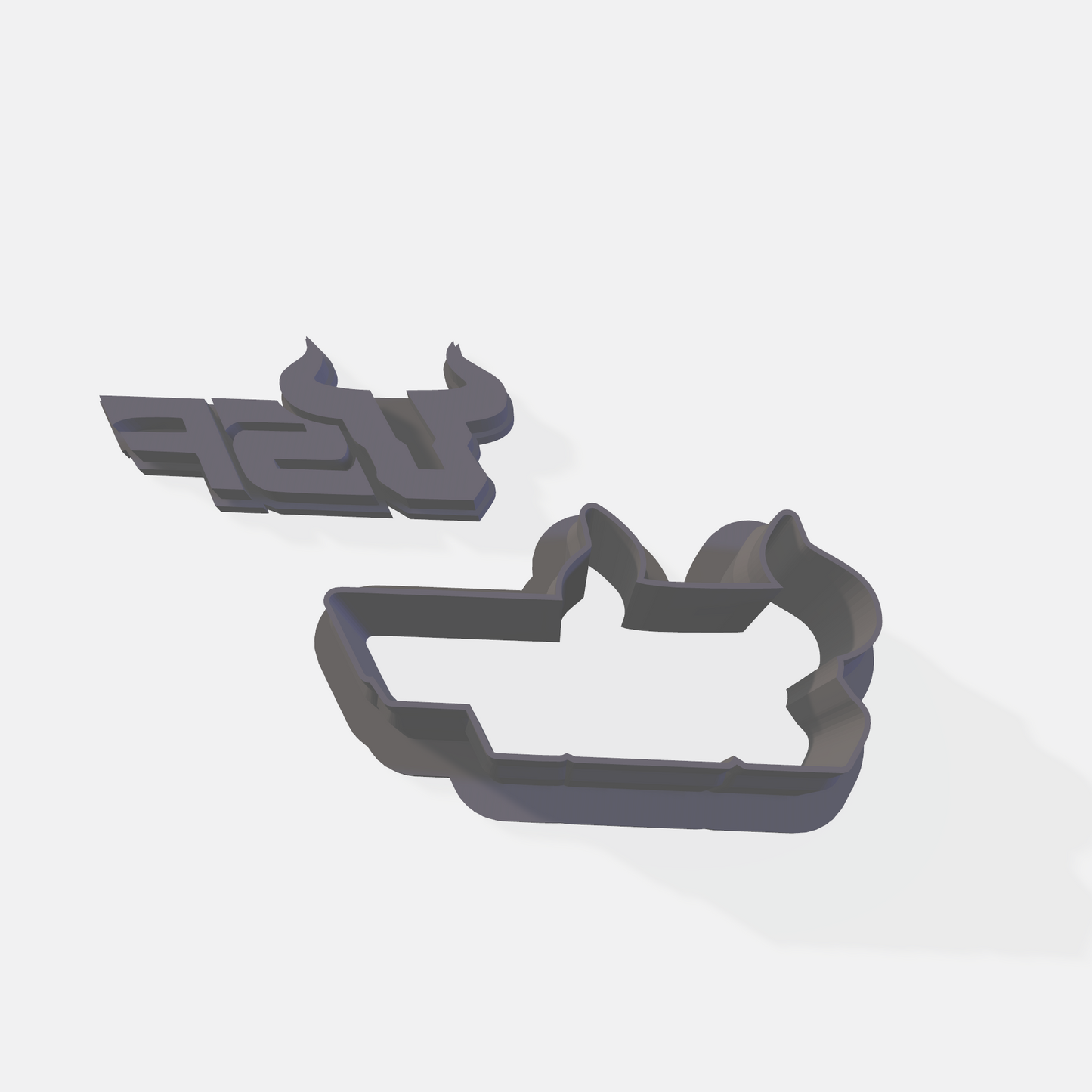 USF Bulls Cookie Cutter & Stamp Set: Ideal for Cookies, Ceramics, Pottery, Polymer Clay, and Fondant