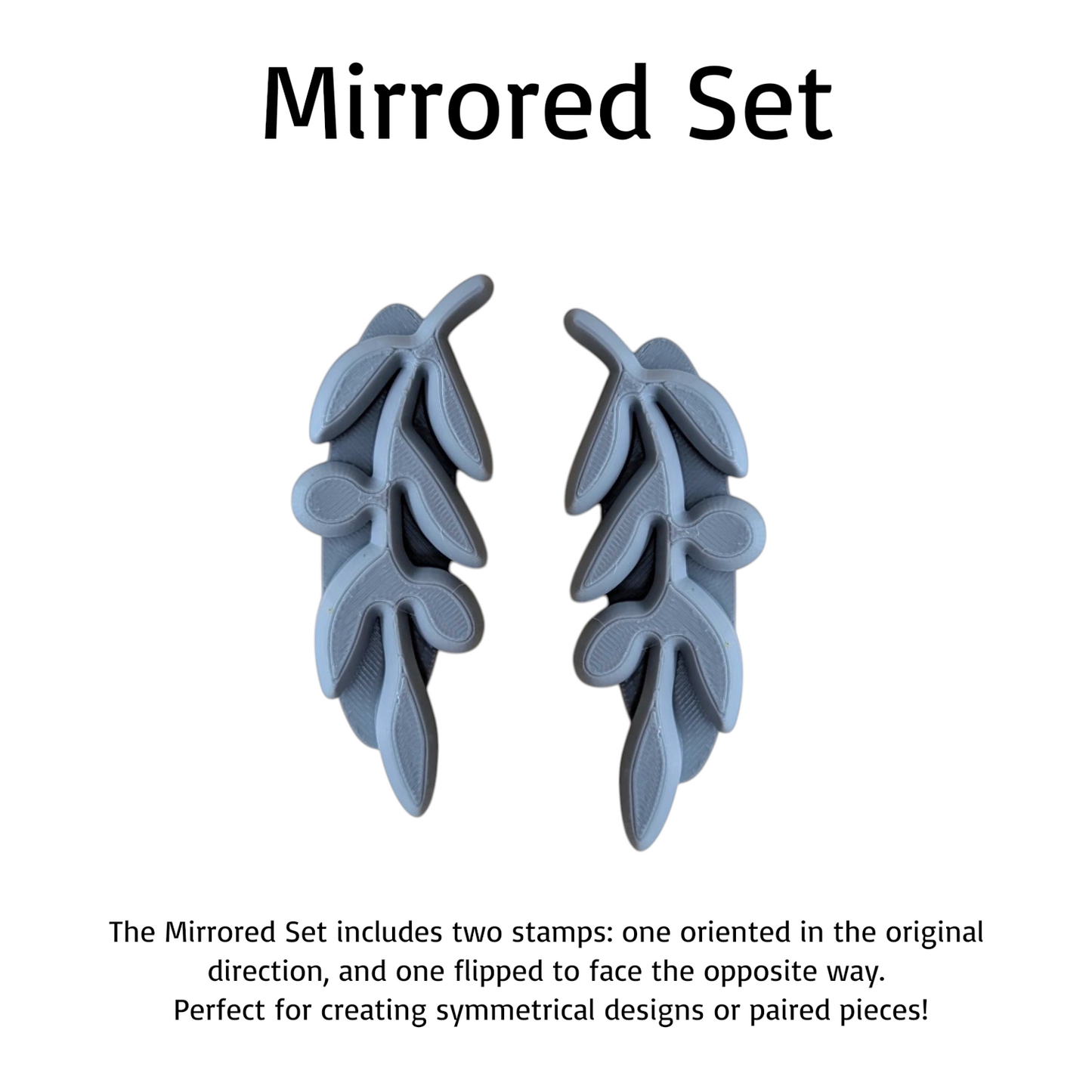 Vine Embossing Stamp with Beveled Edges: Ideal for Cookies, Ceramics, Pottery, Polymer Clay, and Fondant