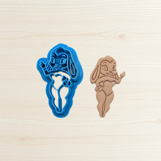 Voluptuous Bunny Cookie Cutter: Versatile Tool for Ceramics, Pottery, Cookies, Polymer Clay & More