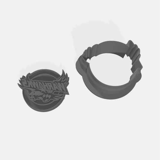 Warhawks Cookie Cutter & Stamp Set: Ideal for Cookies, Ceramics, Pottery, Polymer Clay, and Fondant