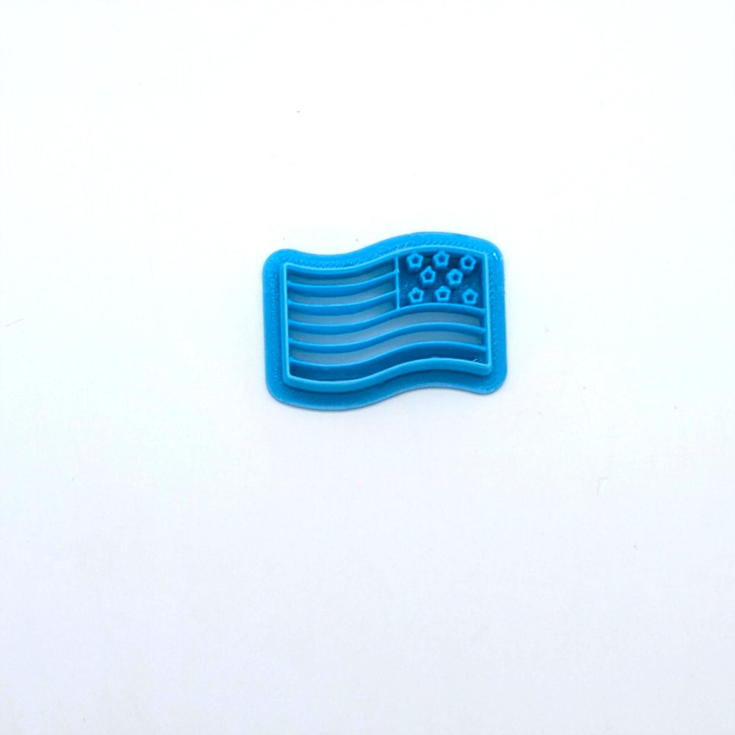Waving USA Flag Cookie Cutter for Cookies, Ceramics, Pottery, Polymer Clay, Fondant - Multi-Medium Craft & Baking Tool