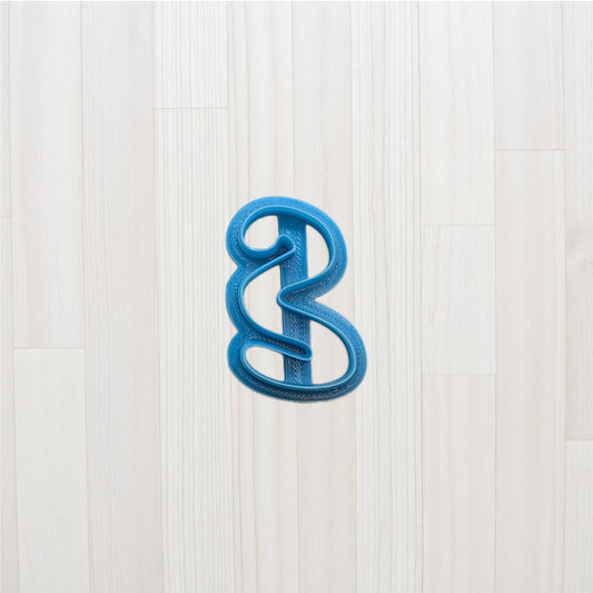 Winding Line Boho Cutter: for Cookies, Ceramics, Pottery, Polymer Clay, Fondant - Craft & Baking Tool