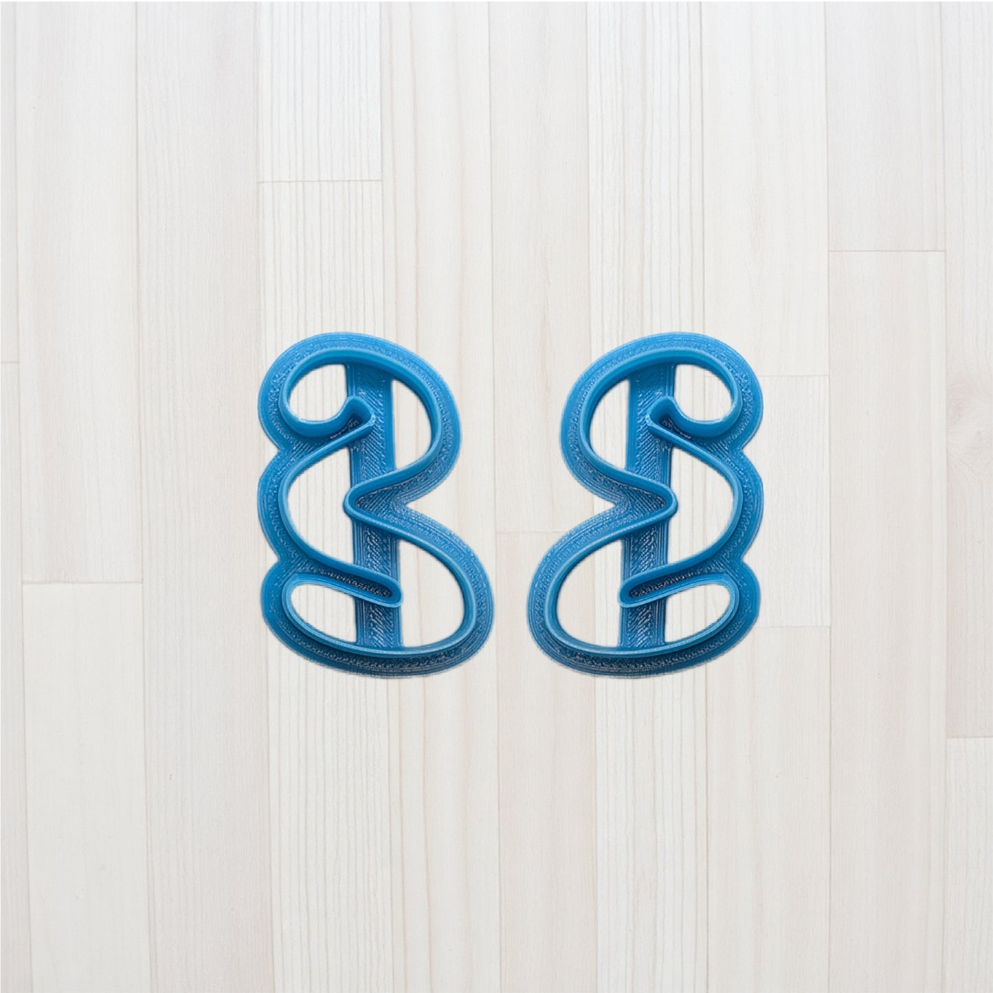 Winding Line Boho Cutter: for Cookies, Ceramics, Pottery, Polymer Clay, Fondant - Craft & Baking Tool