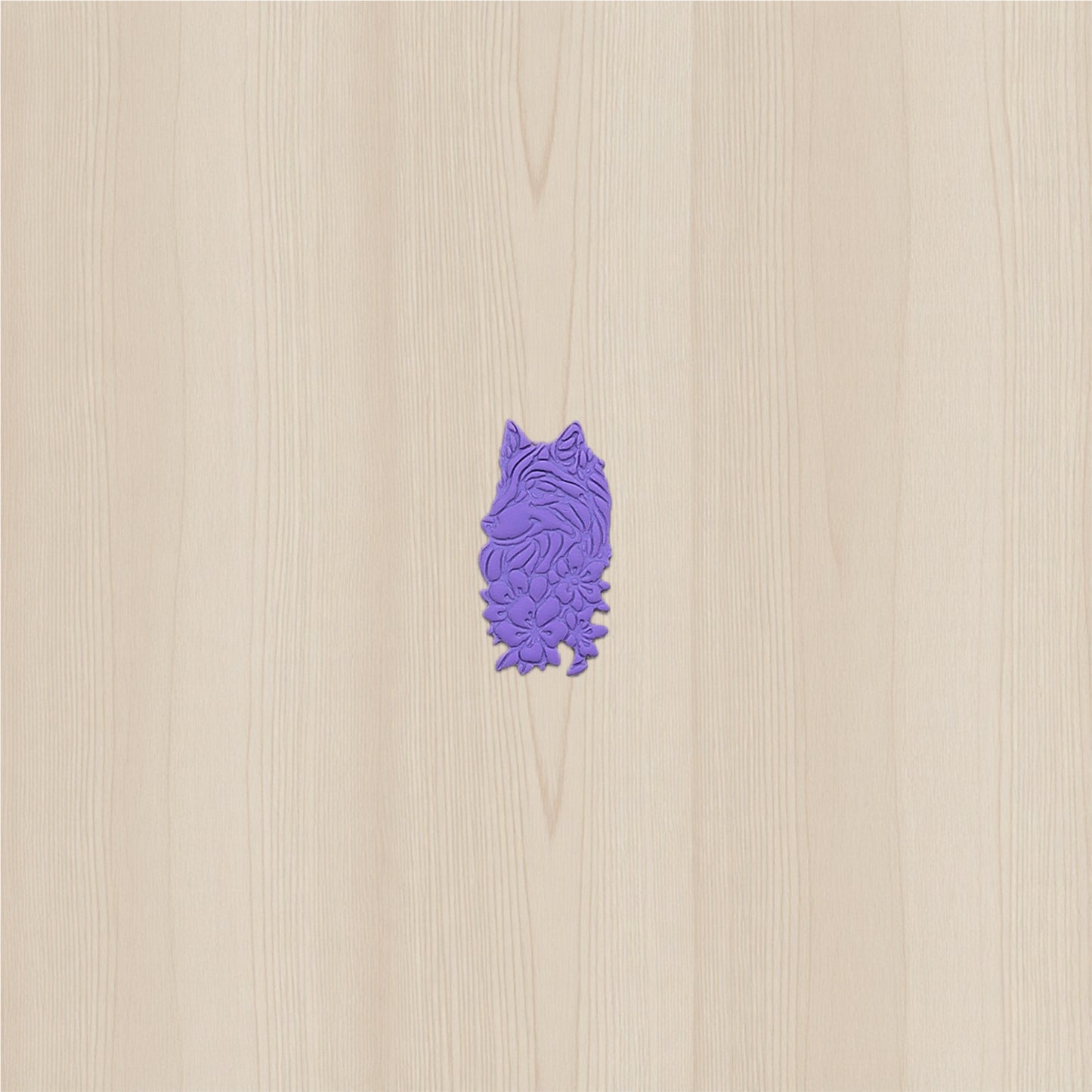 Wolf and Wildflowers Cookie Cutter: Ideal for Cookies, Ceramics, Pottery, Polymer Clay, Fondant - Multi-Medium Craft & Baking Tool