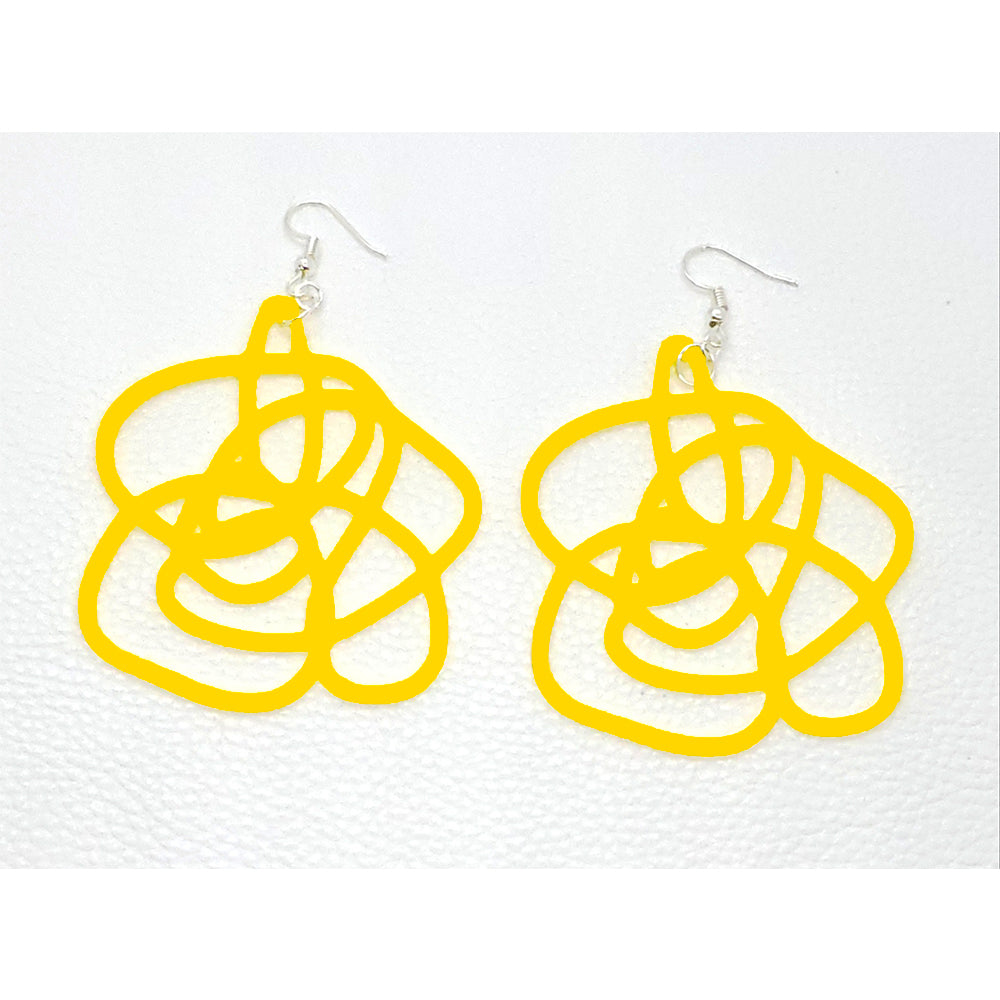 Abstract Flower Earrings