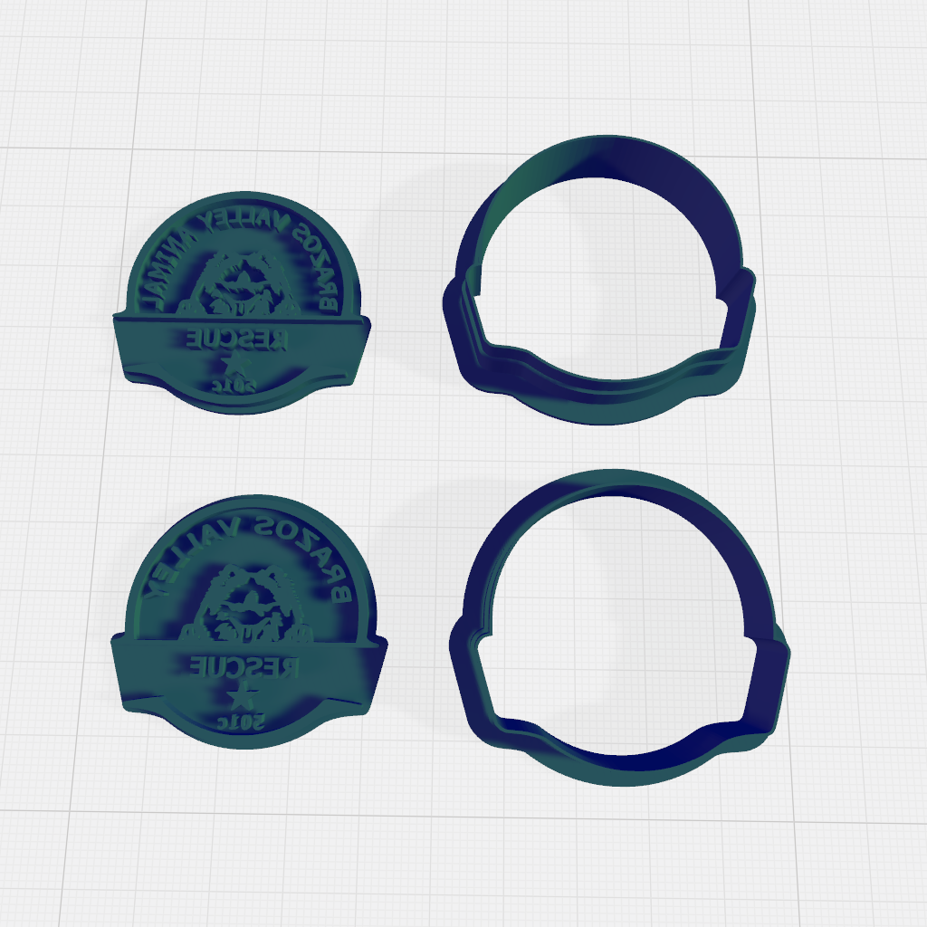 BVA Rescue Cookie Cutter & Stamp Set: Versatile Tool for Cookies, Ceramics, Pottery, Fondant, and More